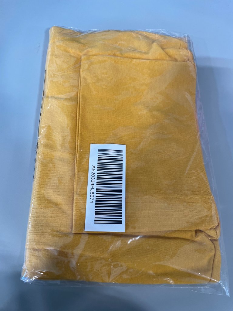 Denim And Co Essentials Turtleneck Size Xs Jersey Top With Lace Hem Yellow New — image 4 of 8